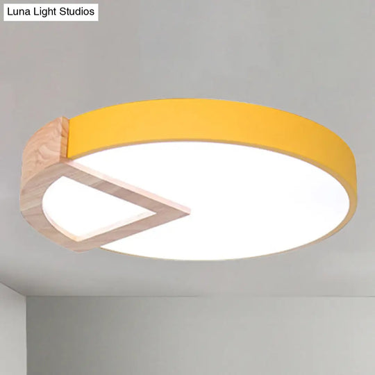 Nordic Macaron Flush Mount Light For Kids Bedrooms