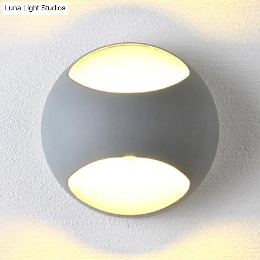 Nordic Metal Led Wall Lamp In Yellow/Grey/Green