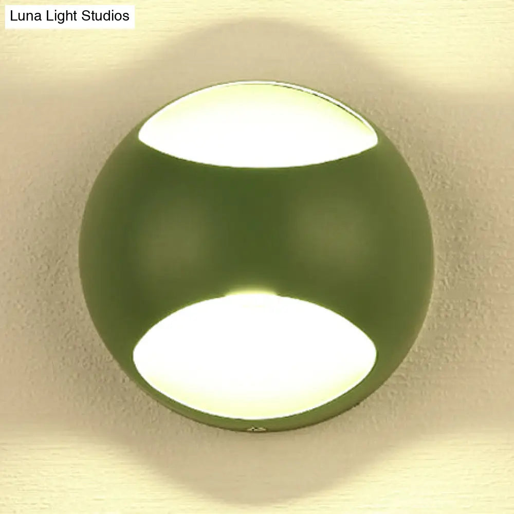 Nordic Metal Led Wall Lamp In Yellow/Grey/Green