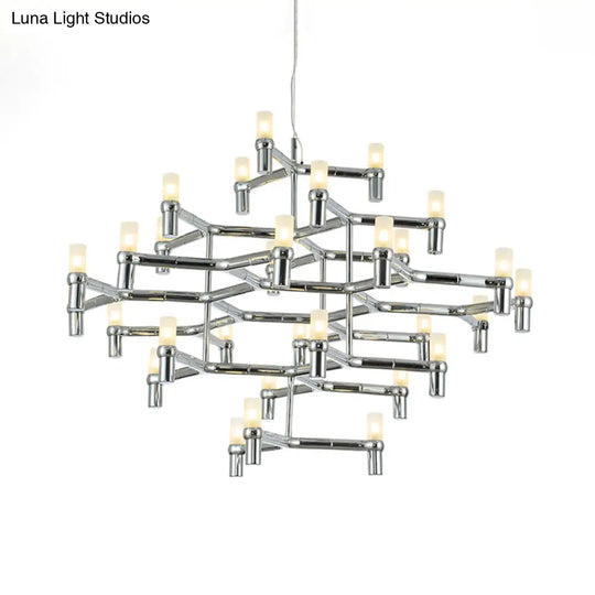 Nordic Metal Multi-Layer Chandelier Lamp - Elegant Led Hanging Light For Living Room