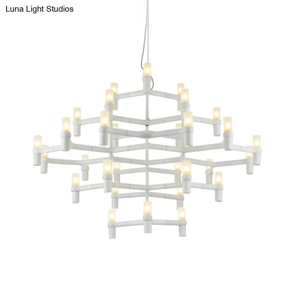 Nordic Metal Multi-Layer Chandelier Lamp - Elegant Led Hanging Light For Living Room