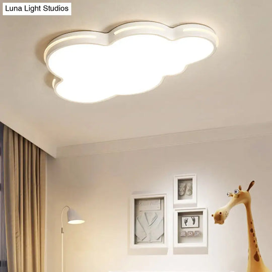 Nordic Metallic Flush Ceiling Light Cloud Design - 1 - Light Flush - Mount Fixture