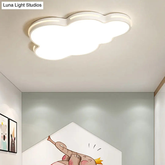 Nordic Metallic Flush Ceiling Light Cloud Design - 1 - Light Flush - Mount Fixture