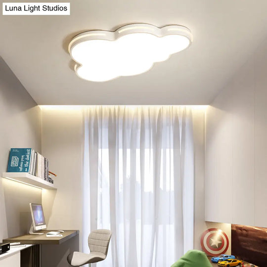 Nordic Metallic Flush Ceiling Light Cloud Design - 1 - Light Flush - Mount Fixture