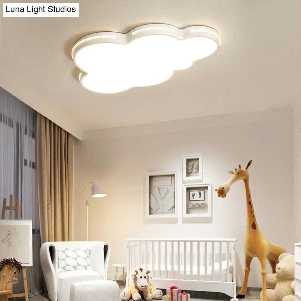 Nordic Metallic Flush Ceiling Light Cloud Design - 1 - Light Flush - Mount Fixture