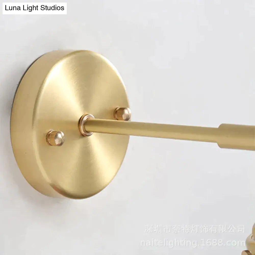 Nordic Minimalist Bedroom Bedside Bathroom Copper Wall Lamp Copper Wall Lamps