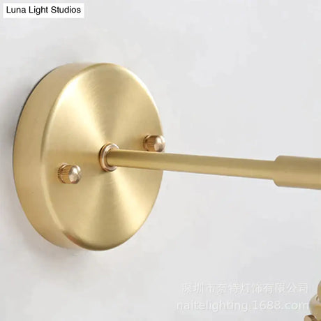 Nordic Minimalist Bedroom Bedside Bathroom Copper Wall Lamp Copper Wall Lamps