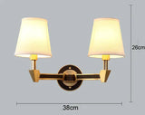 Nordic Minimalist Bedroom Bedside Full Copper Wall Lamp Lamps
