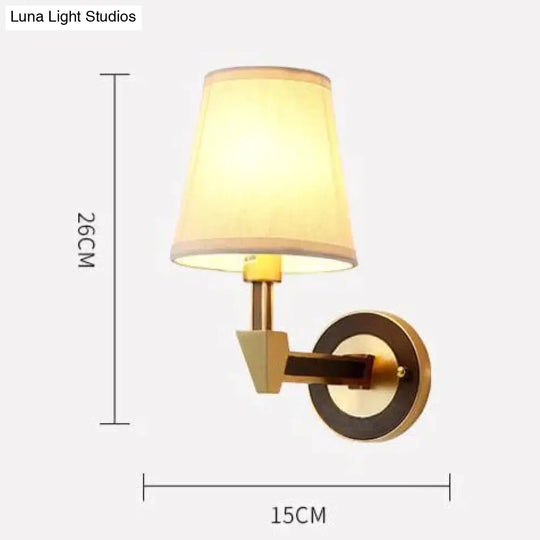 Nordic Minimalist Bedroom Bedside Full Copper Wall Lamp Lamps