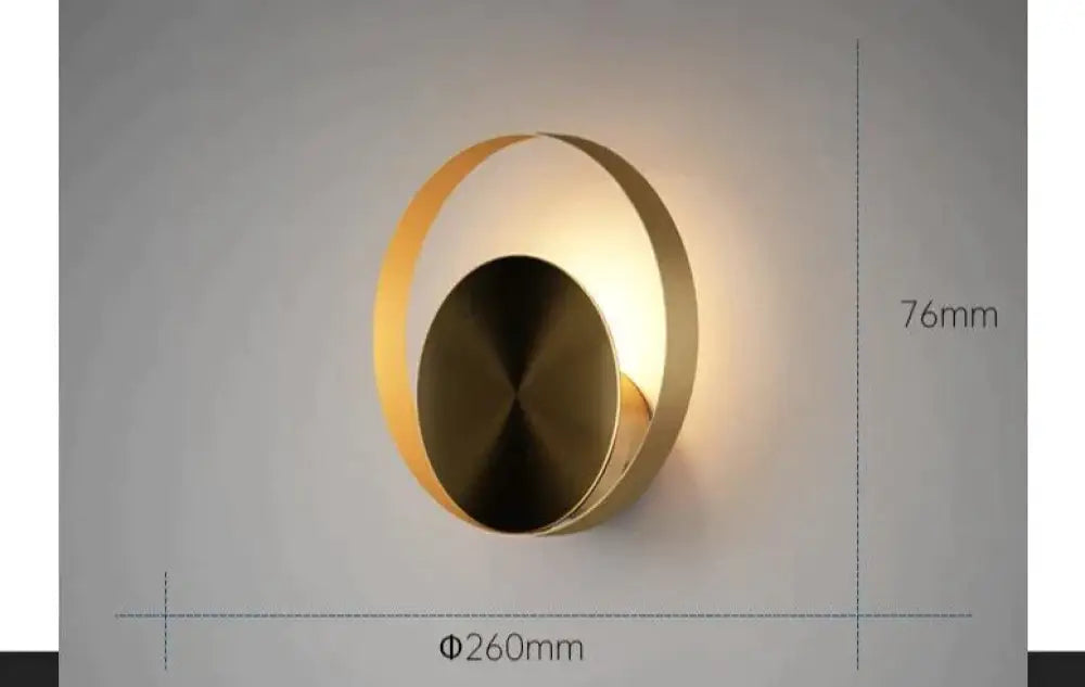 Nordic Minimalist Bedside Lamp Bedroom Full Copper Wall Lamp B Copper Wall Lamps