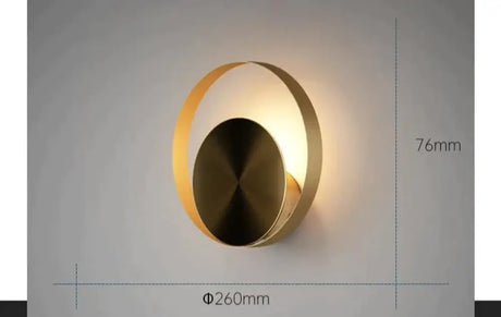 Nordic Minimalist Bedside Lamp Bedroom Full Copper Wall Lamp B Copper Wall Lamps