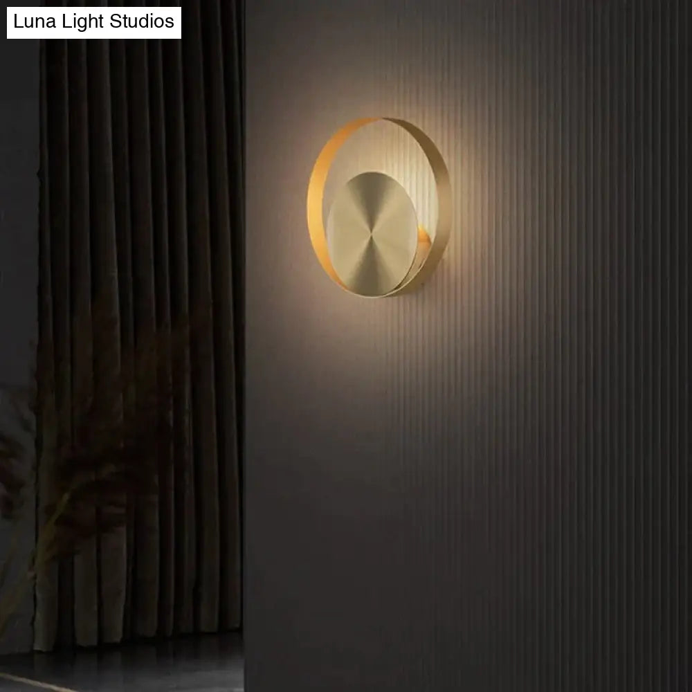 Nordic Minimalist Bedside Lamp Bedroom Full Copper Wall Lamp Copper Wall Lamps