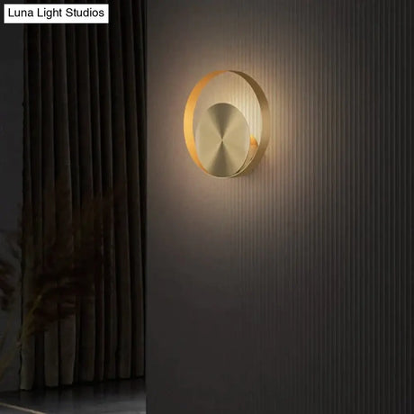 Nordic Minimalist Bedside Lamp Bedroom Full Copper Wall Lamp Copper Wall Lamps