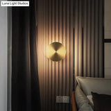 Nordic Minimalist Bedside Lamp Bedroom Full Copper Wall Lamp Copper Wall Lamps