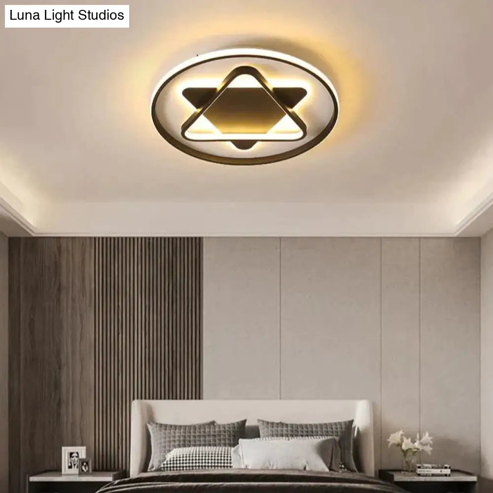 Nordic Minimalist Five-Pointed Star Light Bedroom Ceiling Lamp