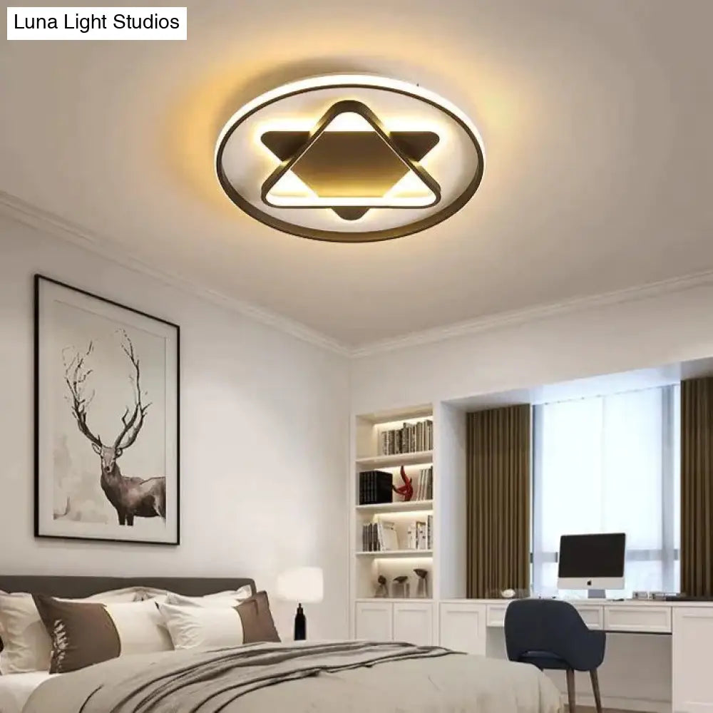 Nordic Minimalist Five-Pointed Star Light Bedroom Ceiling Lamp