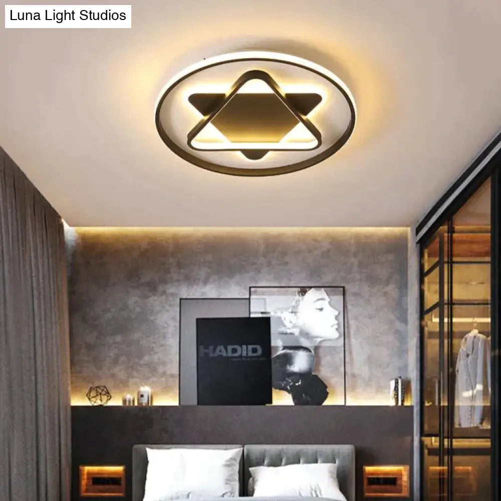 Nordic Minimalist Five-Pointed Star Light Bedroom Ceiling Lamp