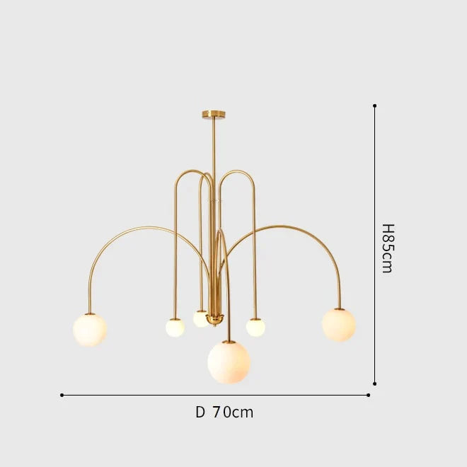 Nordic minimalist living room restaurant lamp creative personality study cafe clothing store art chandelier