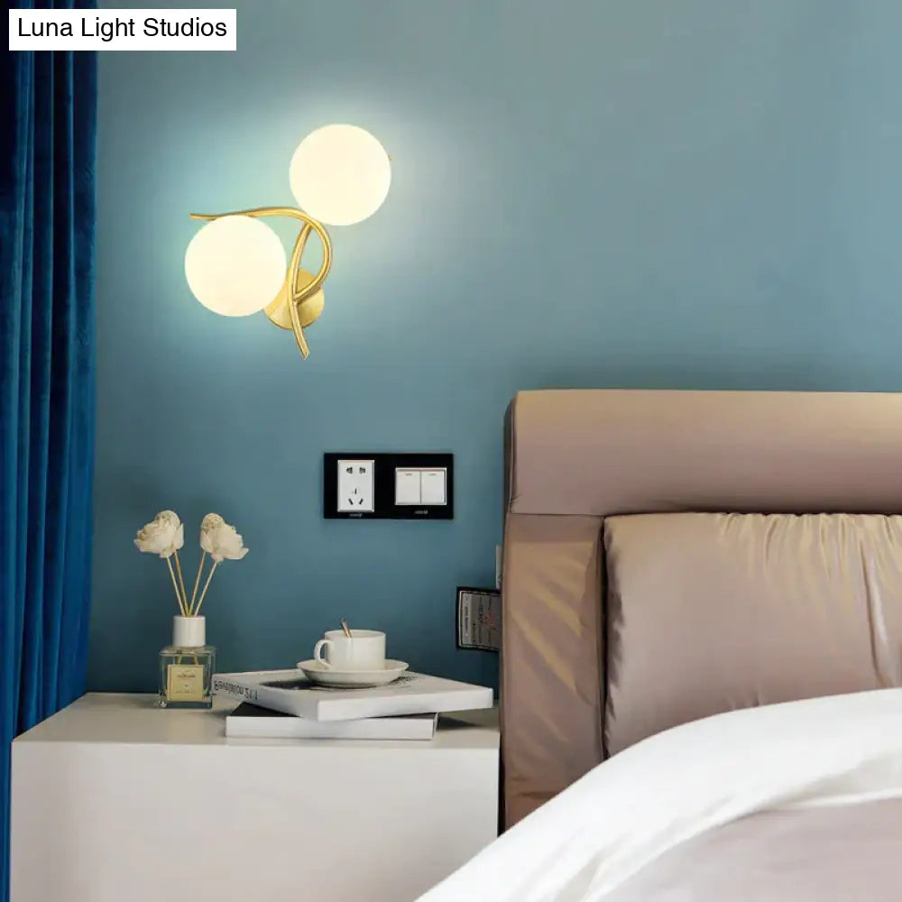 Nordic Minimalist Modern Living Room Corridor Bedroom Full Copper Wall Lamp Lamps