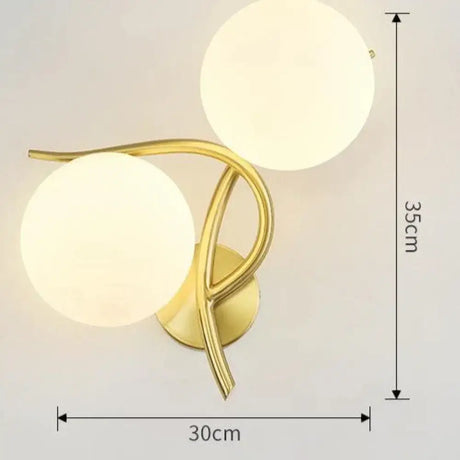 Nordic Minimalist Modern Living Room Corridor Bedroom Full Copper Wall Lamp Left Copper Wall Lamps