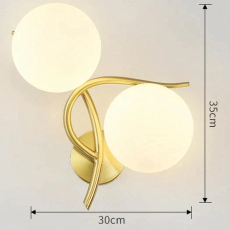 Nordic Minimalist Modern Living Room Corridor Bedroom Full Copper Wall Lamp Lamps