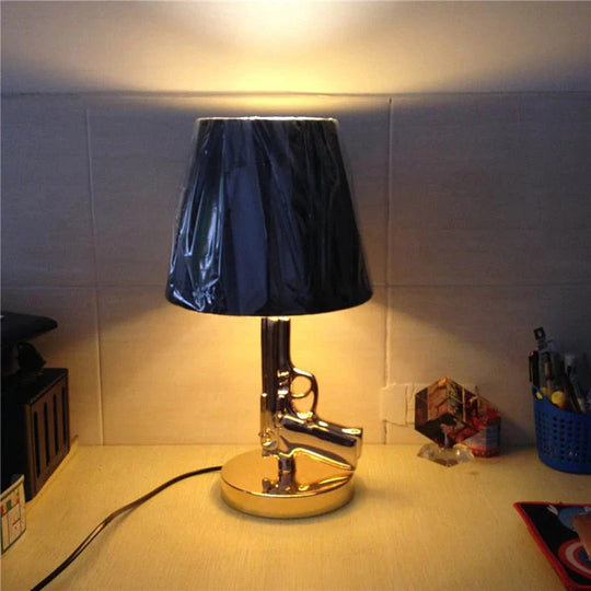 Nordic Modern AK47 Gun_Lounge Silvery Gold Lustre Bedroom Lamp LED Floor Lamps Kids Children Room Fixtures Home Loft Decor