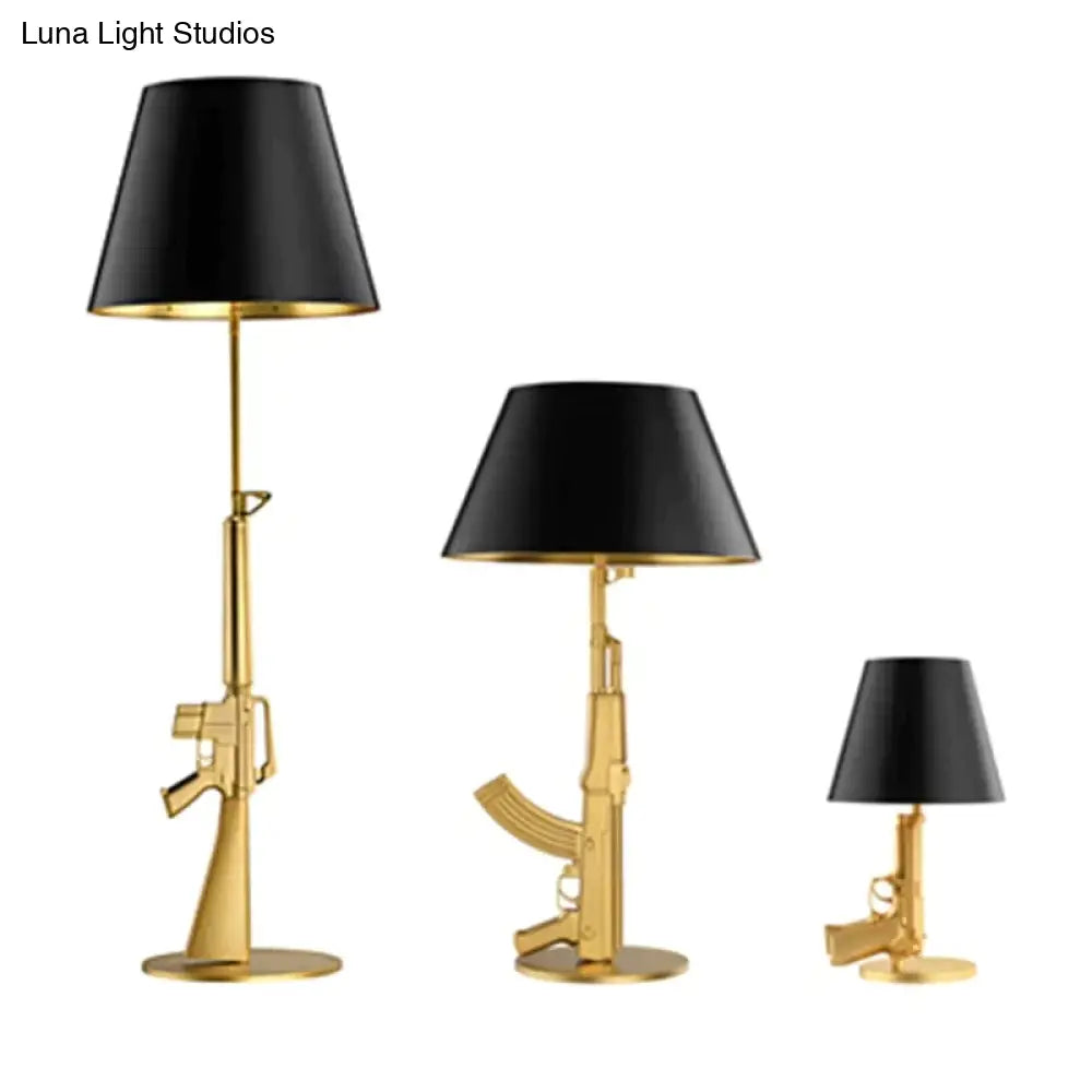 Nordic Modern Ak47 Gun_Lounge Silvery Gold Lustre Bedroom Lamp Led Floor Lamps Kids Children Room