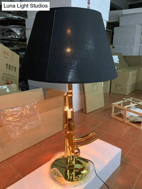 Nordic Modern Ak47 Gun_Lounge Silvery Gold Lustre Bedroom Lamp Led Floor Lamps Kids Children Room
