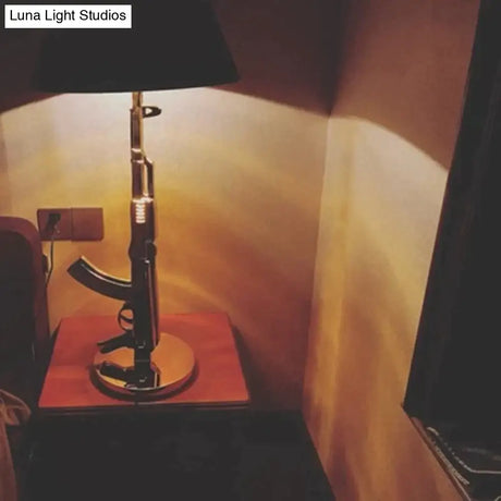 Nordic Modern Ak47 Gun_Lounge Silvery Gold Lustre Bedroom Lamp Led Floor Lamps Kids Children Room