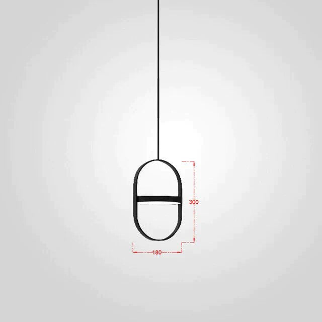 Nordic Modern Geometry Simple Rotary Pendant Lights Designer luminarias Circular Hanging Lamp Bar Bedside Light Fixtures