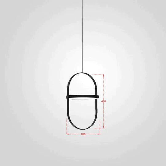 Nordic Modern Geometry Simple Rotary Pendant Lights Designer luminarias Circular Hanging Lamp Bar Bedside Light Fixtures