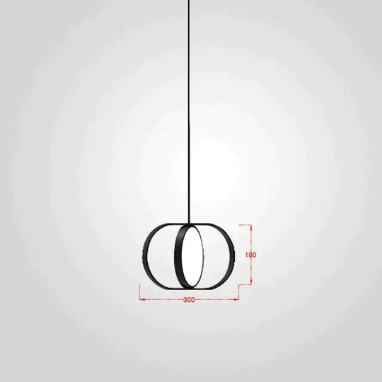 Nordic Modern Geometry Simple Rotary Pendant Lights Designer luminarias Circular Hanging Lamp Bar Bedside Light Fixtures