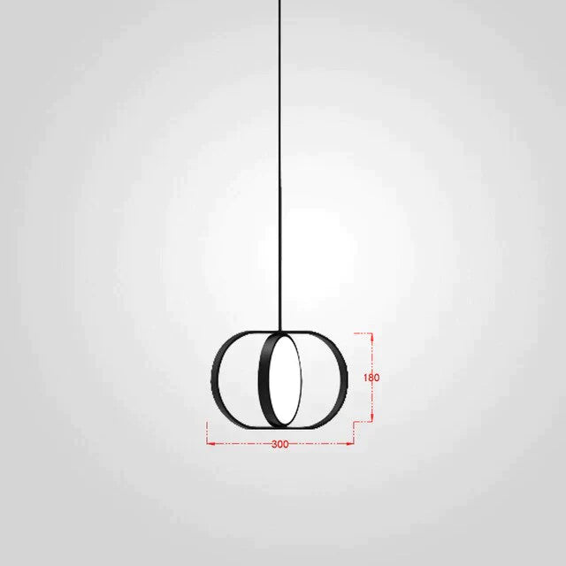 Nordic Modern Geometry Simple Rotary Pendant Lights Designer luminarias Circular Hanging Lamp Bar Bedside Light Fixtures