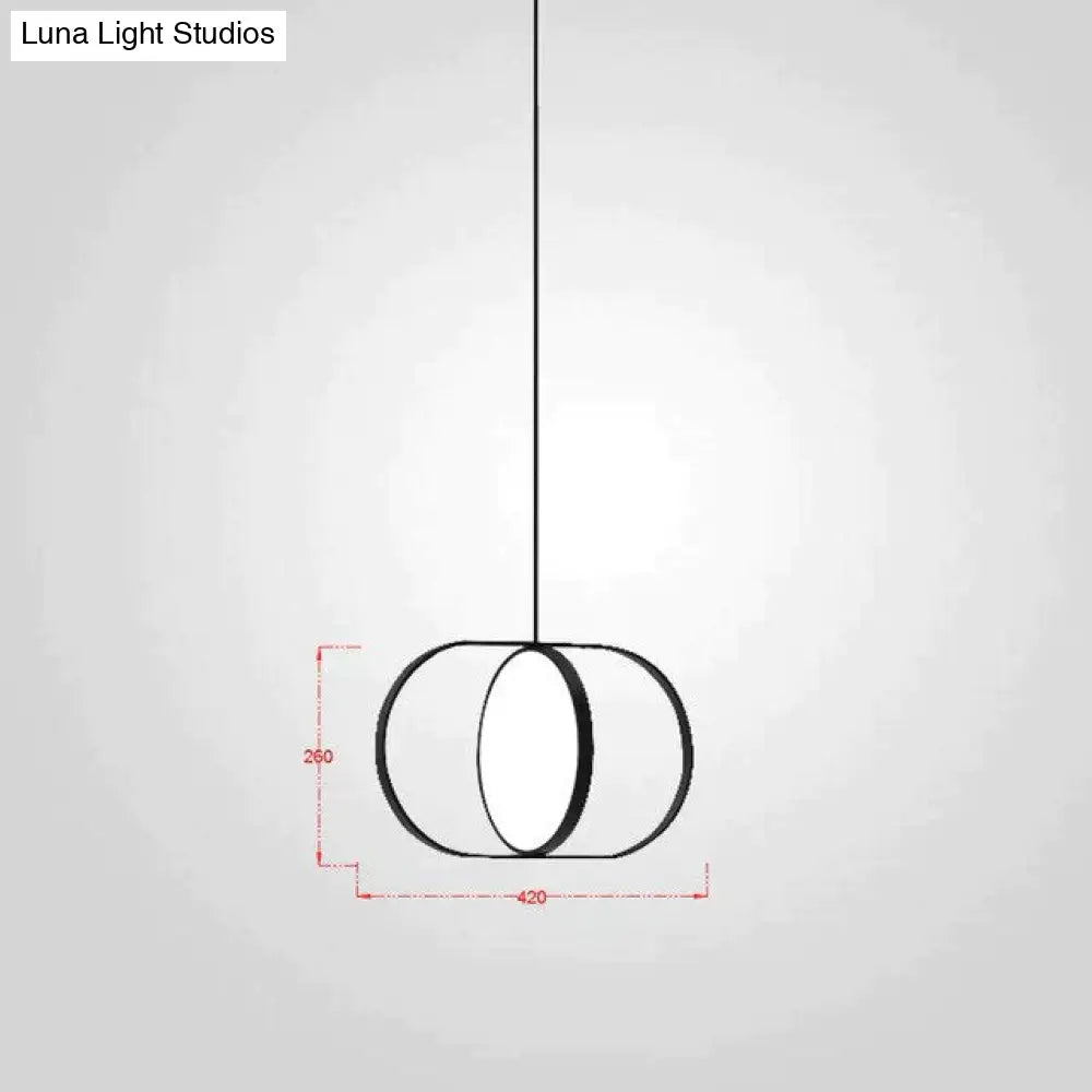 Nordic Modern Geometry Simple Rotary Pendant Lights Designer Luminarias Circular Hanging Lamp Bar