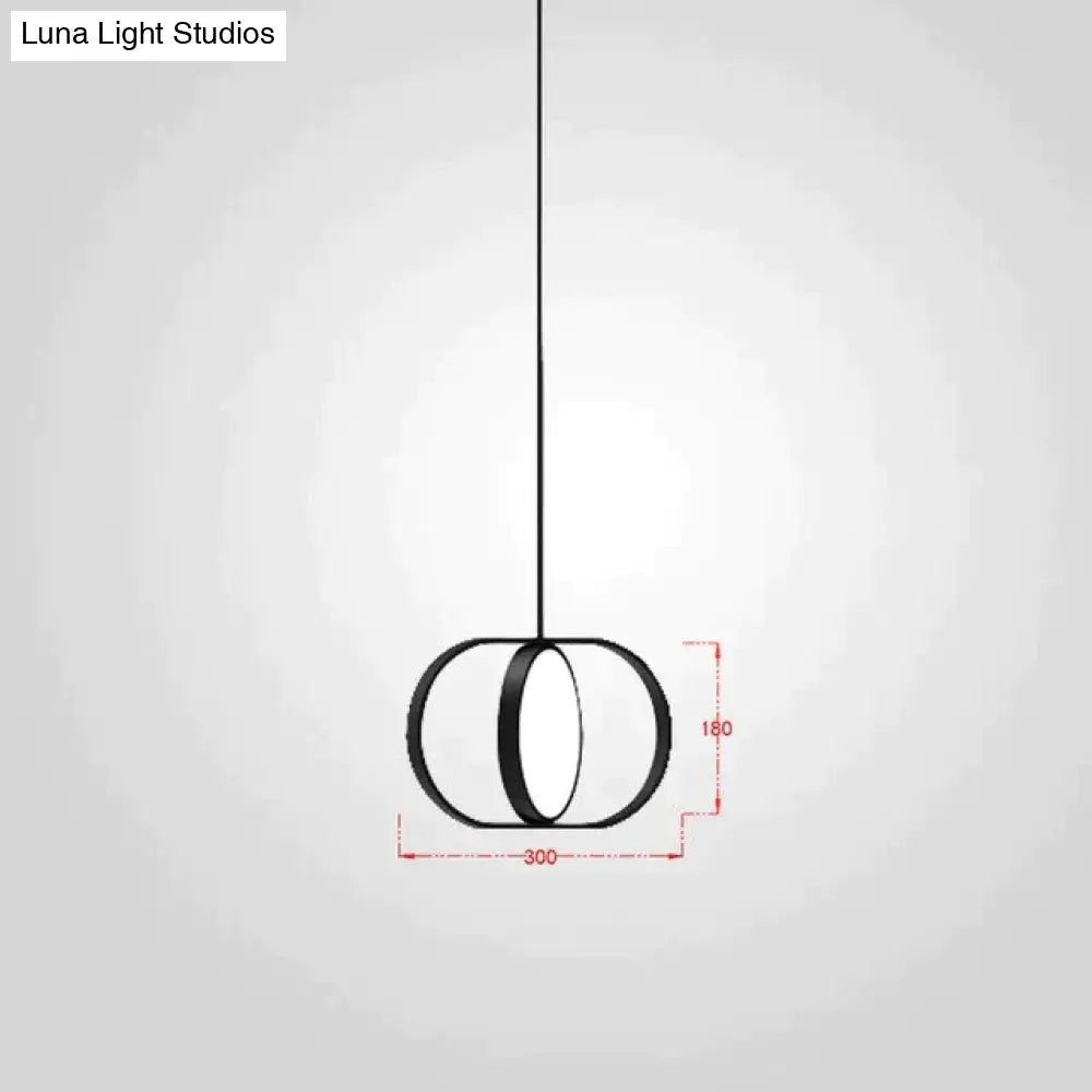 Nordic Modern Geometry Simple Rotary Pendant Lights Designer Luminarias Circular Hanging Lamp Bar