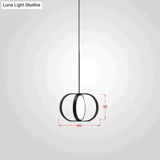 Nordic Modern Geometry Simple Rotary Pendant Lights Designer Luminarias Circular Hanging Lamp Bar