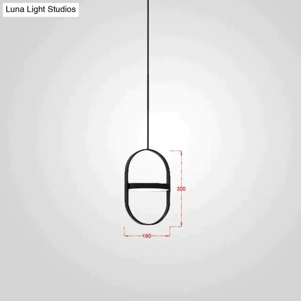 Nordic Modern Geometry Simple Rotary Pendant Lights Designer Luminarias Circular Hanging Lamp Bar