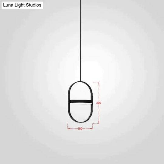 Nordic Modern Geometry Simple Rotary Pendant Lights Designer Luminarias Circular Hanging Lamp Bar