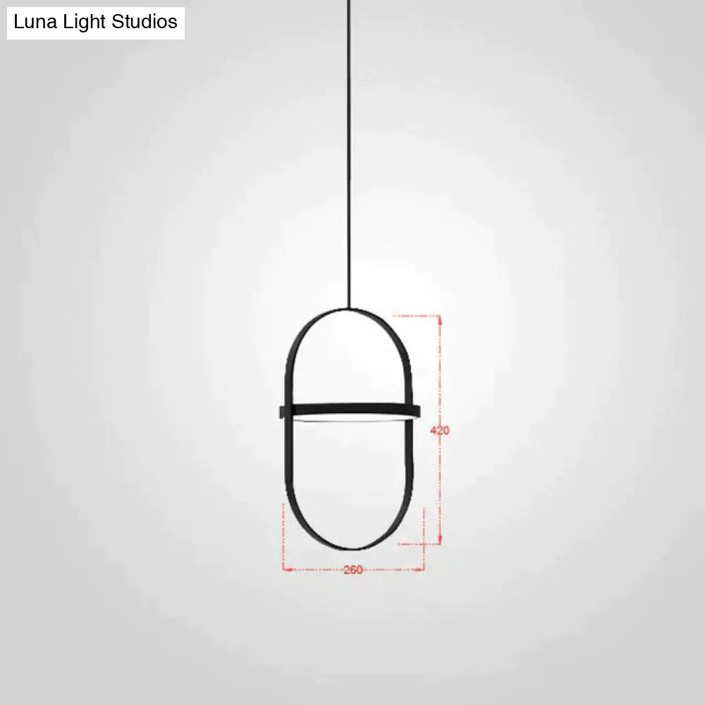 Nordic Modern Geometry Simple Rotary Pendant Lights Designer Luminarias Circular Hanging Lamp Bar