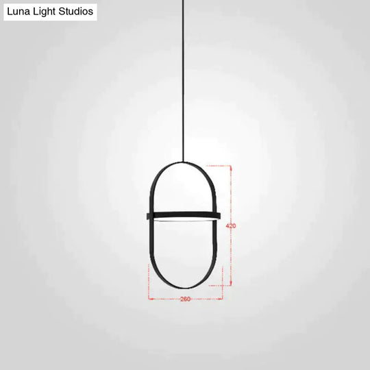 Nordic Modern Geometry Simple Rotary Pendant Lights Designer Luminarias Circular Hanging Lamp Bar