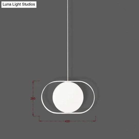 Nordic Modern Geometry Simple Rotary Pendant Lights Designer Luminarias Circular Hanging Lamp Bar