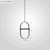 Nordic Modern Geometry Simple Rotary Pendant Lights Designer Luminarias Circular Hanging Lamp Bar