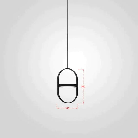 Nordic Modern Geometry Simple Rotary Pendant Lights Designer Luminarias Circular Hanging Lamp Bar