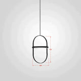 Nordic Modern Geometry Simple Rotary Pendant Lights Designer Luminarias Circular Hanging Lamp Bar