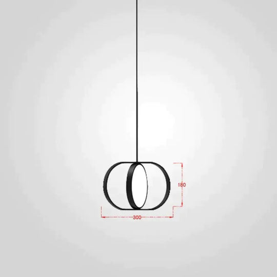 Nordic Modern Geometry Simple Rotary Pendant Lights Designer Luminarias Circular Hanging Lamp Bar