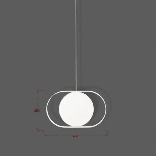 Nordic Modern Geometry Simple Rotary Pendant Lights Designer Luminarias Circular Hanging Lamp Bar