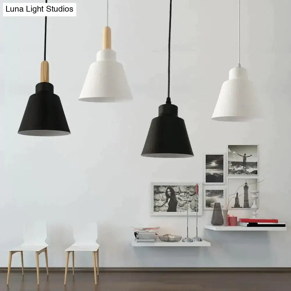 Nordic Modern Hanging Lights E27 Aluminum Wood Pendant Lights Household Restaurant Decorative