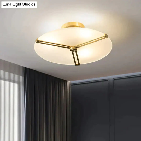 Nordic Modern Light Luxury Study Living Room Copper Ceiling Lamp