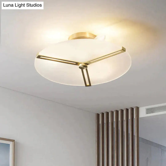 Nordic Modern Light Luxury Study Living Room Copper Ceiling Lamp