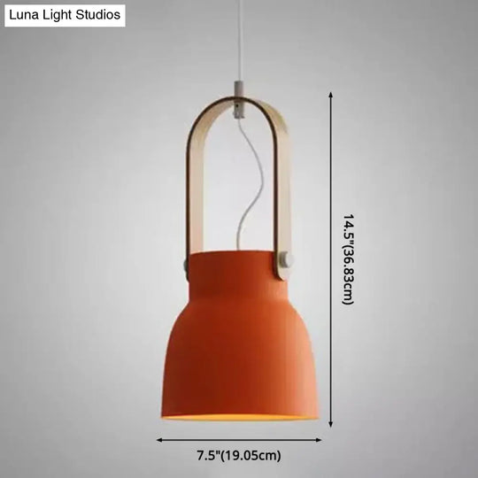 Nordic Style 1-Light Pendant Lamp - Upside Down Trifle Design For Modern Metal Restaurants